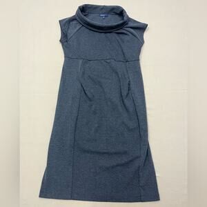Gap Women's Charcoal Gray Maternity Shift Mock Neck Dress Dress Size Small